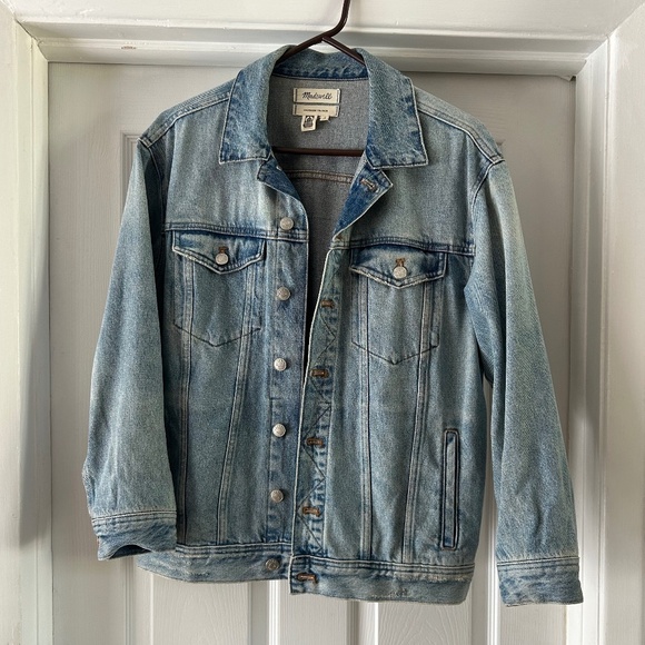 Madewell Oversized Trucker Denim Jacket - Small - Picture 1 of 4